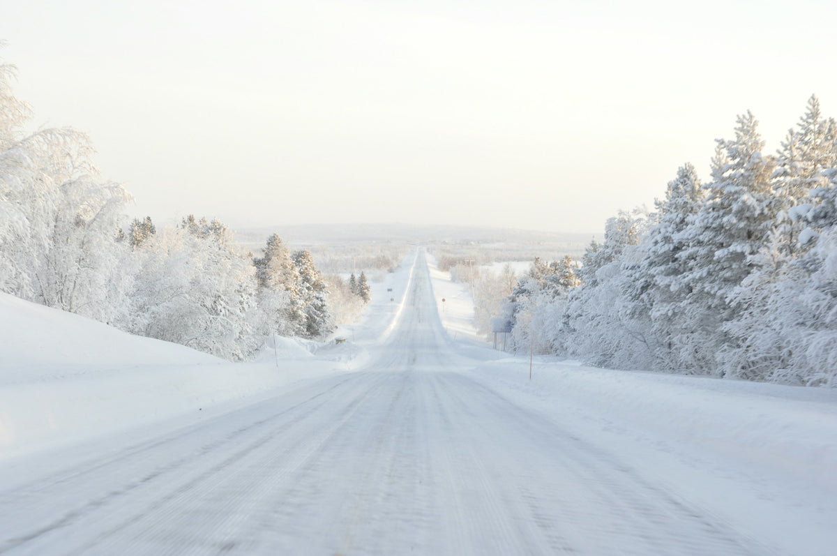 Snow covered road
