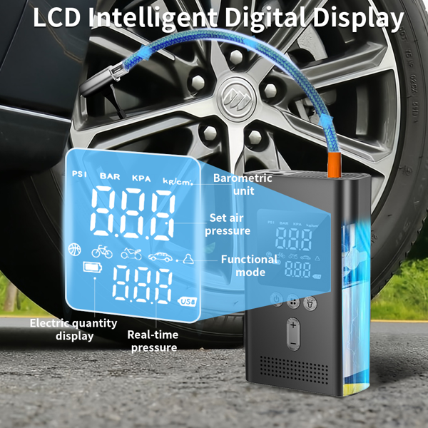 Digital display with set and real-time pressure