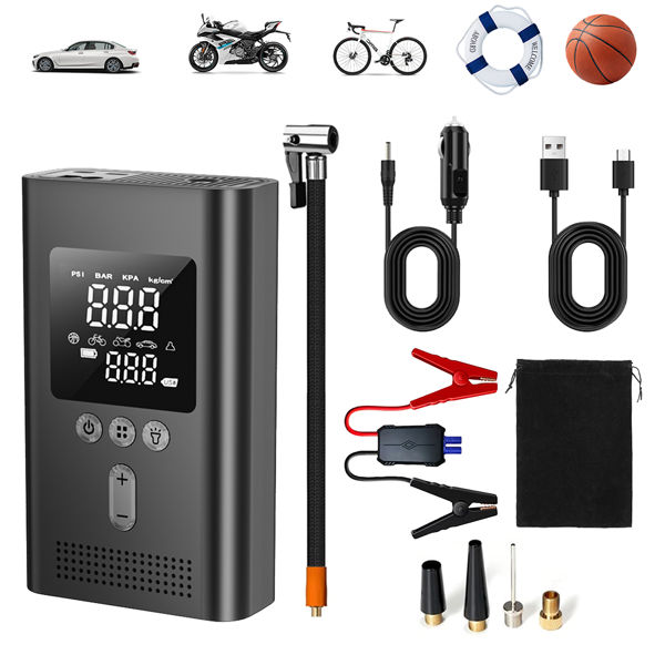 Jump starter and air compressor