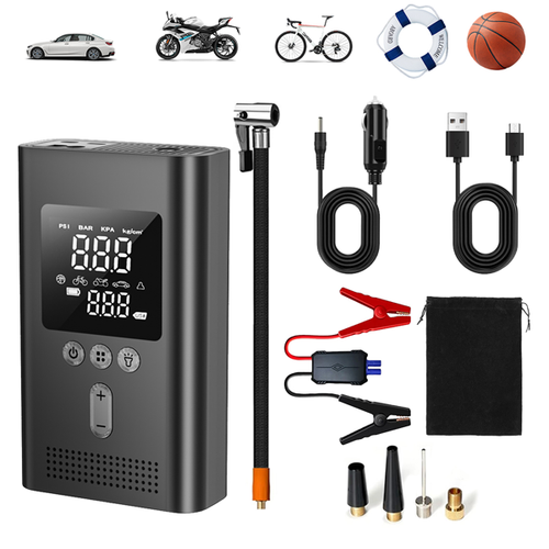 Jump starter and air compressor