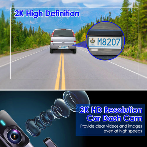 RoadReady 2K front dash cam