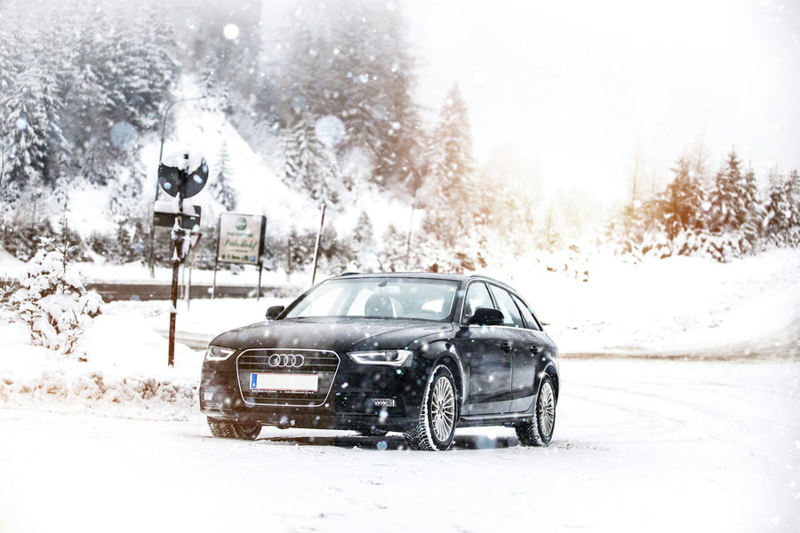Car on a winter road